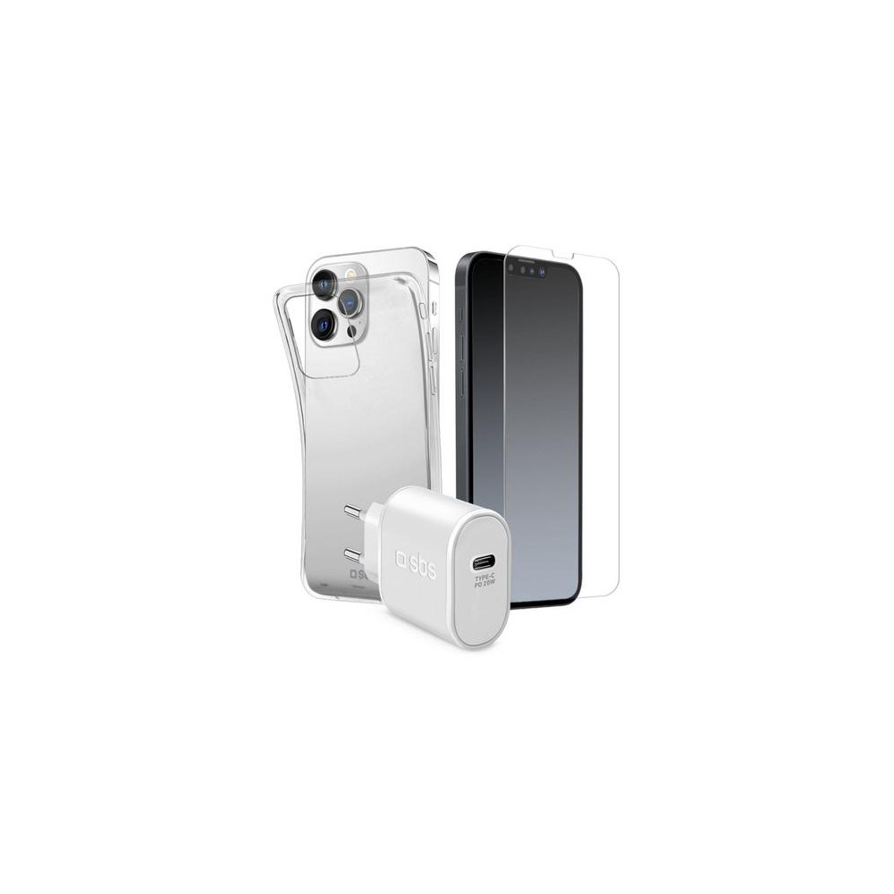 SBS KIT31IP1361P mobile phone starter kit Trasparente, Bianco - (SBS KIT31IP1361P mobile phone starter kit Trasparente, Bianco) SBS KIT31IP1361P mobile phone starter kit Trasparente, Bianco - (SBS KIT31IP1361P mobile phone starter kit Trasparente, Bianco)