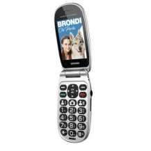 Brondi Amico Comfort 7,11 cm (2.8") Nero, Argento Telefono per anziani - (Brondi Amico Comfort 7,11 cm (2.8") Nero, Argento Tele