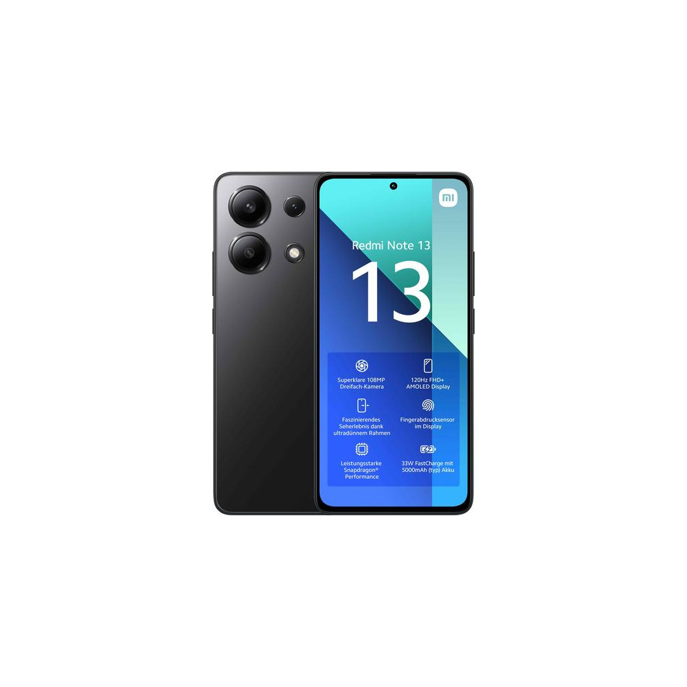 Xiaomi Redmi Note 13 16,9 cm (6.67") Dual SIM ibrida Android 13 4G USB tipo-C 6 GB 128 GB 5000 mAh Nero - (Xiaomi Redmi Note 13 Xiaomi Redmi Note 13 16,9 cm (6.67") Dual SIM ibrida Android 13 4G USB tipo-C 6 GB 128 GB 5000 mAh Nero - (Xiaomi Redmi Note 13
