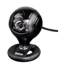 Hama Webcam per PC HD "Spy Protect", HD 720p 16:9, USB+Jack 3,5mm, microfono integrato, 4 led, supporto a clip, protezioni lenti