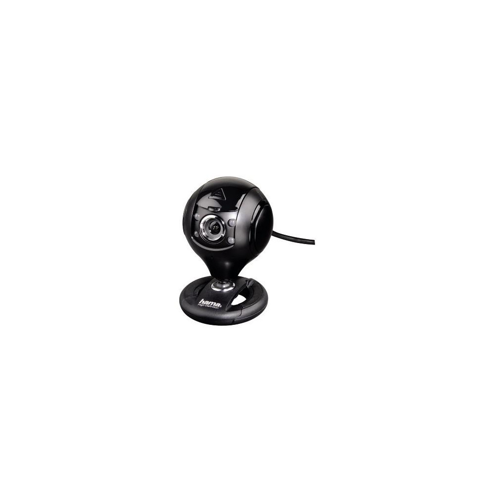 Hama Webcam per PC HD "Spy Protect", HD 720p 16:9, USB+Jack 3,5mm, microfono integrato, 4 led, supporto a clip, protezioni lenti Hama Webcam per PC HD "Spy Protect", HD 720p 16:9, USB+Jack 3,5mm, microfono integrato, 4 led, supporto a clip, protezioni lenti