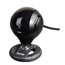 Hama Webcam per PC HD "Spy Protect", HD 720p 16:9, USB+Jack 3,5mm, microfono integrato, 4 led, supporto a clip, protezioni lenti