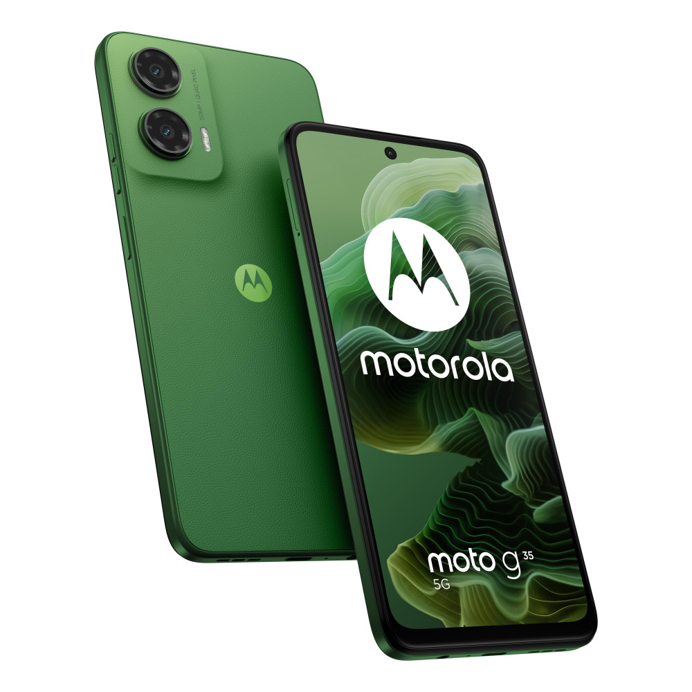 Motorola moto G35 5G 17,1 cm (6.72") Doppia SIM Android 14 USB tipo-C 8 GB 256 GB 5000 mAh Verde Motorola moto G35 5G 17,1 cm (6.72") Doppia SIM Android 14 USB tipo-C 8 GB 256 GB 5000 mAh Verde